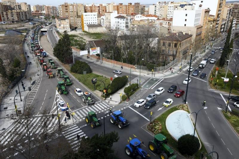 Tractorada en Zaragoza