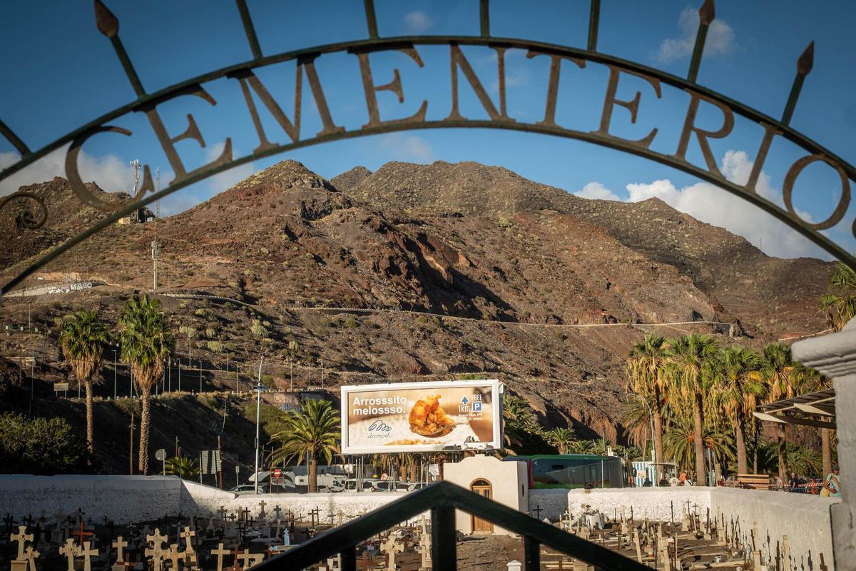 Cementerio de Traslarena, en San Andrés, desde el acceso, ya rehabilitado por el Gobierno de Canarias.
