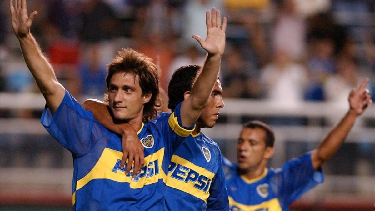 Carlos Tevez y Guillermos Barros Schelotto jugaron juntos en Boca Juniors