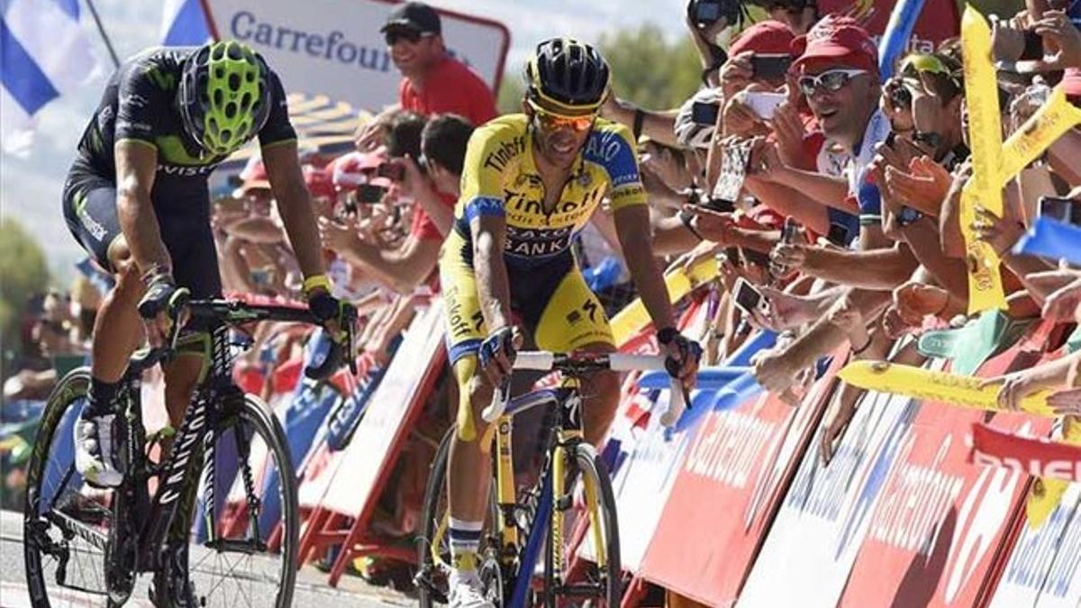 Contador, muy contento tras la sexta etapa