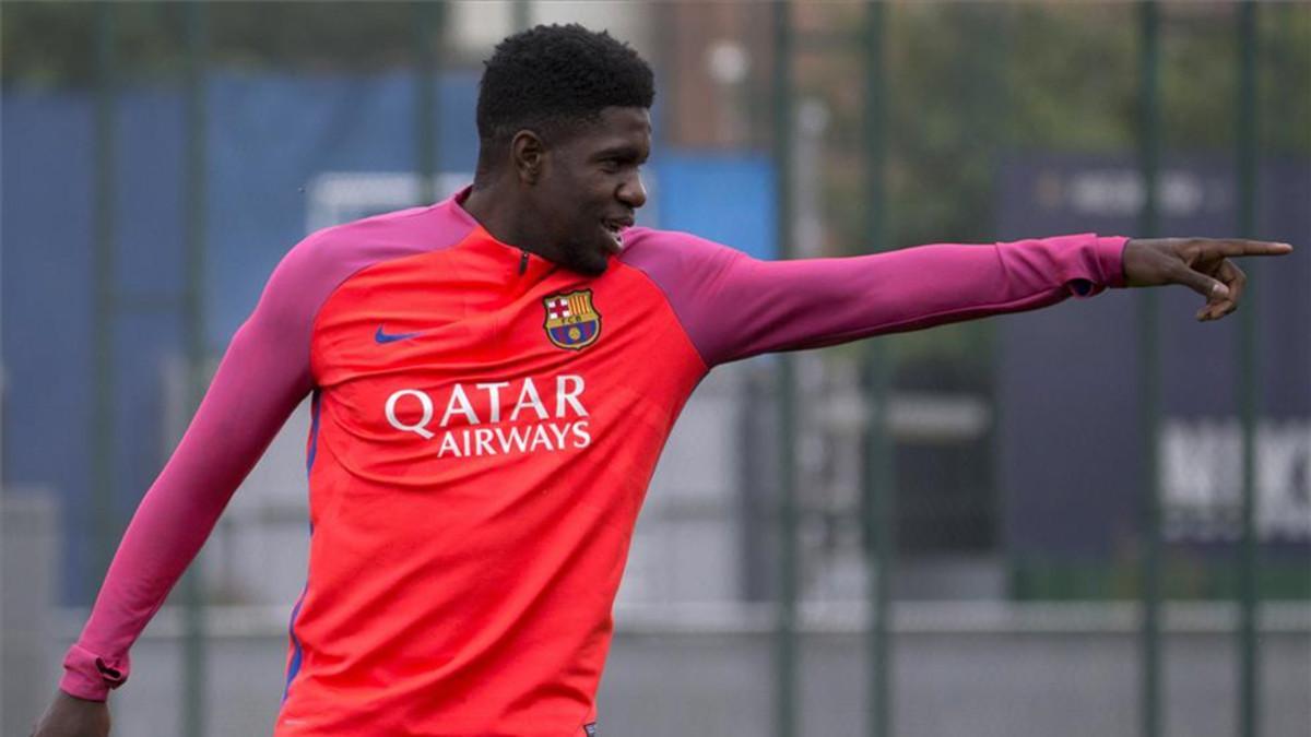 Umtiti, listo para medirse al Real Madrid