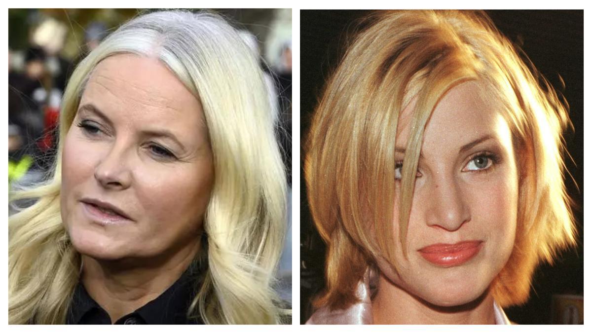 La princesa Mette Marit de Noruega y Eva Sannum, en imágenes de archivo.