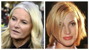 La princesa Mette Marit de Noruega y Eva Sannum, en imágenes de archivo.