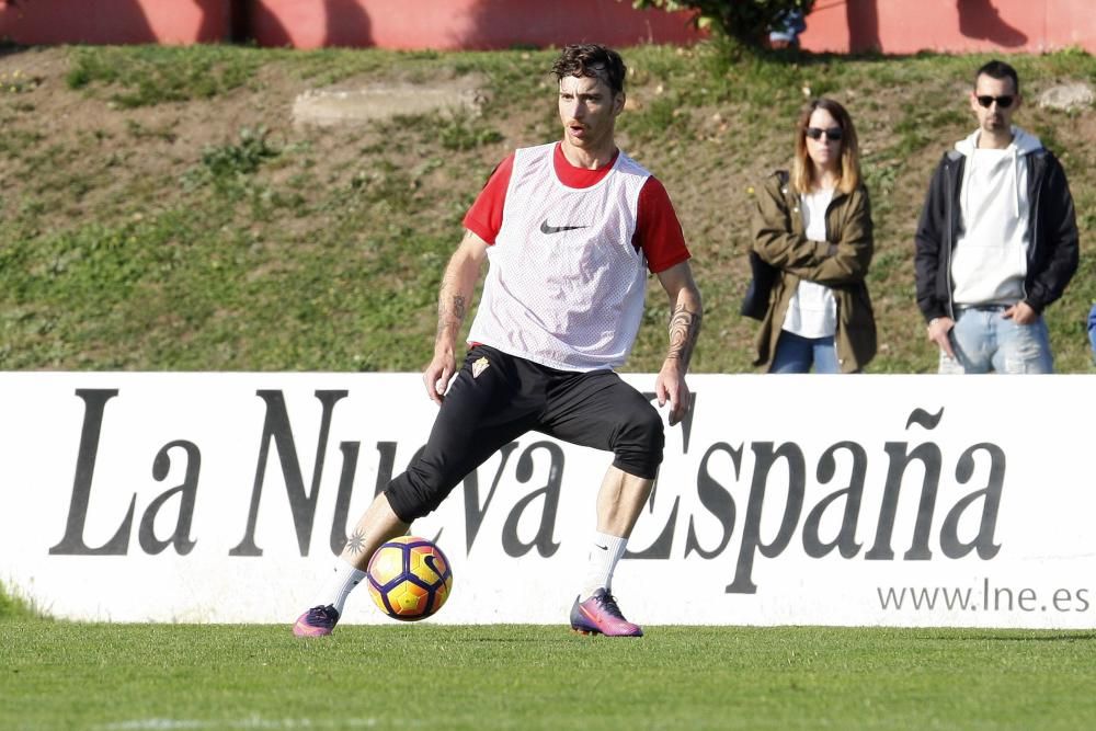 Entrenamiento del Sporting de Gijón