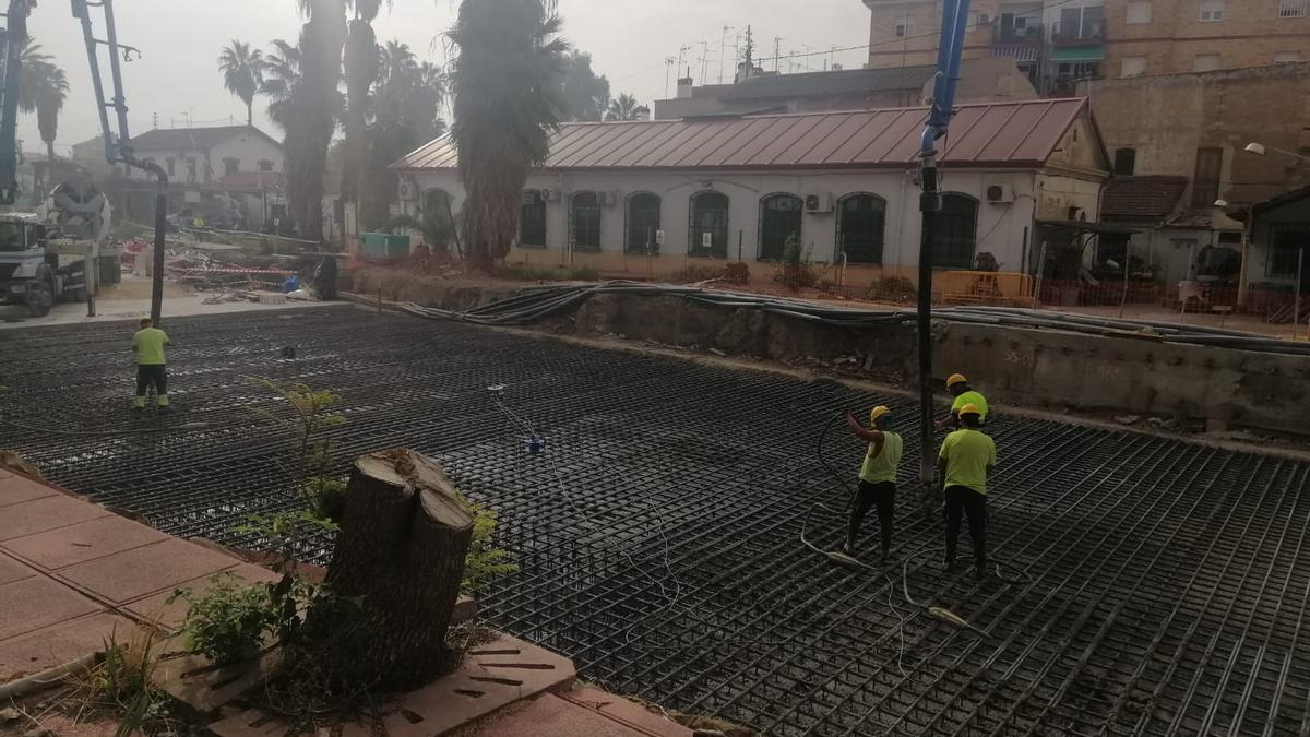 Comienza el hormigonado de la losa del túnel en San Pío.