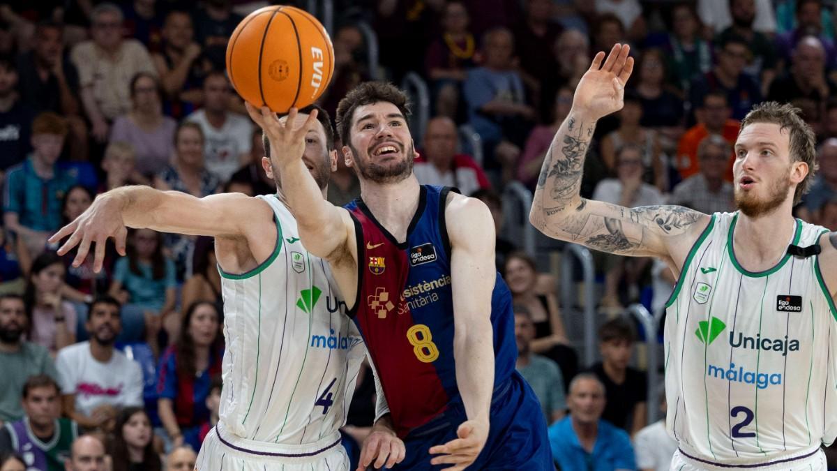 Dar赤o Brizuela, en un partido de la Liga Endesa ante Unicaja