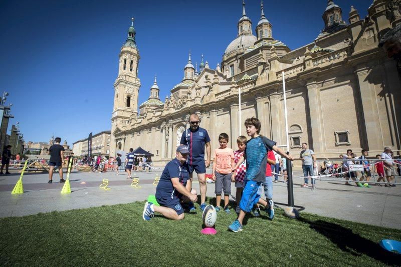 Día del Deporte en la Calle en la Plaza del Pilar de Zaragoza
