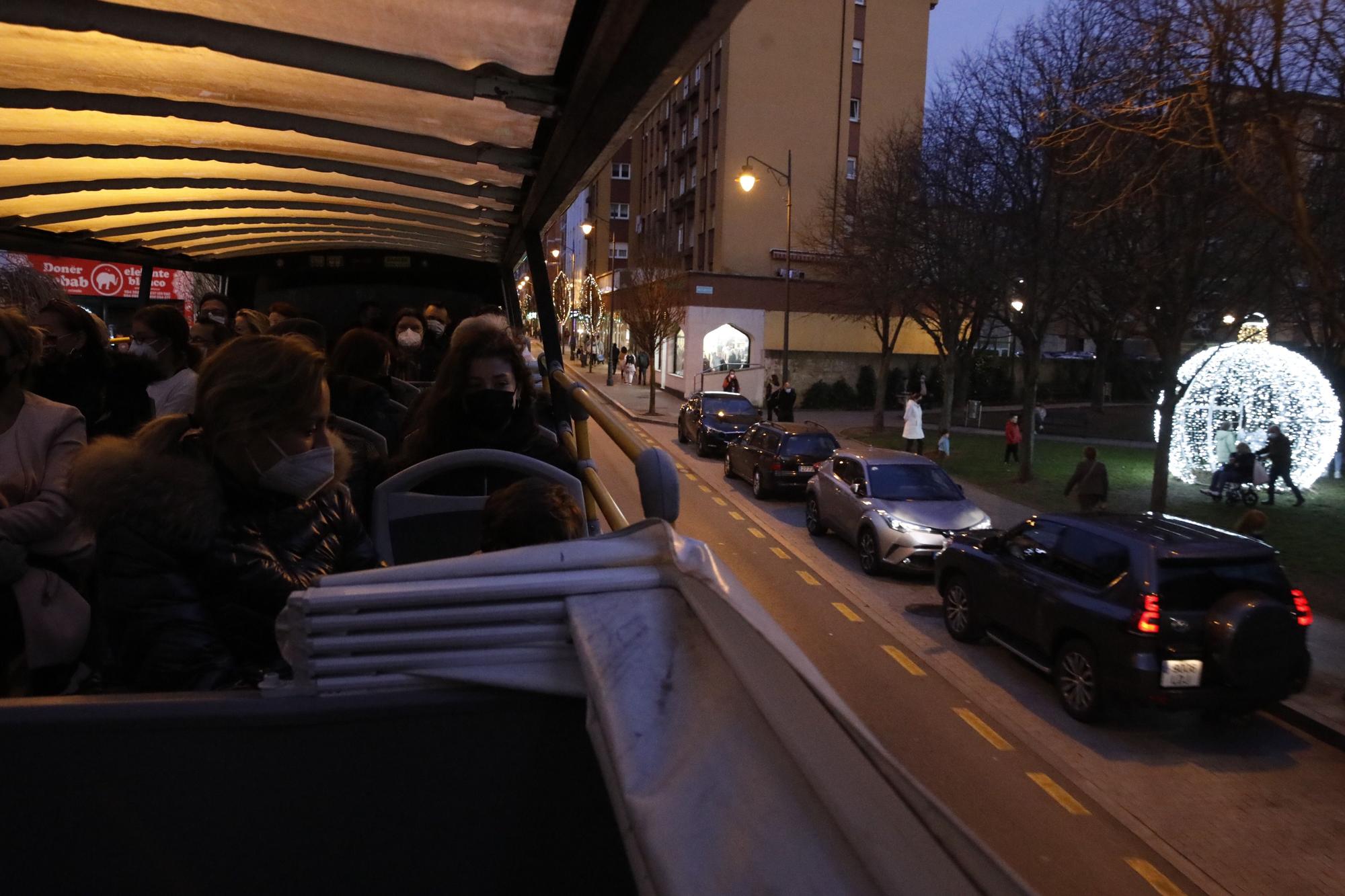 El recorrido del Navibús por los barrios, en imágenes