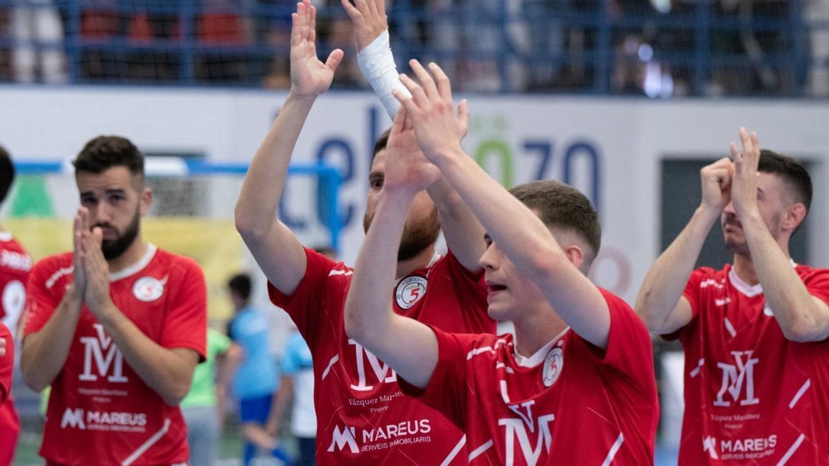 Celebració dels jugadors del Martorell en un partit recent