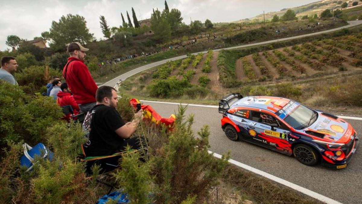 El piloto español Dani Sordo en un tramo en el Baix Penedès de una edición anterior del RallyRacc Catalunya-Costa Daurada.