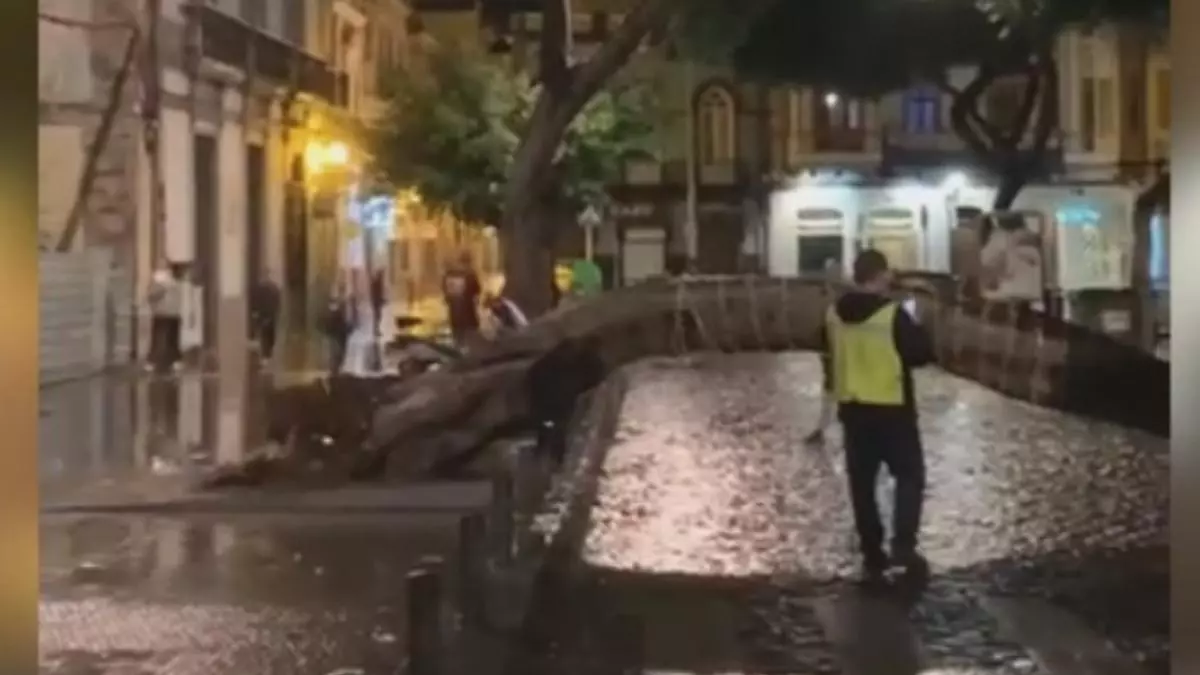 La tromba de agua cierra el Túnel de San José, el acceso al Confital y el Paseo de Chil