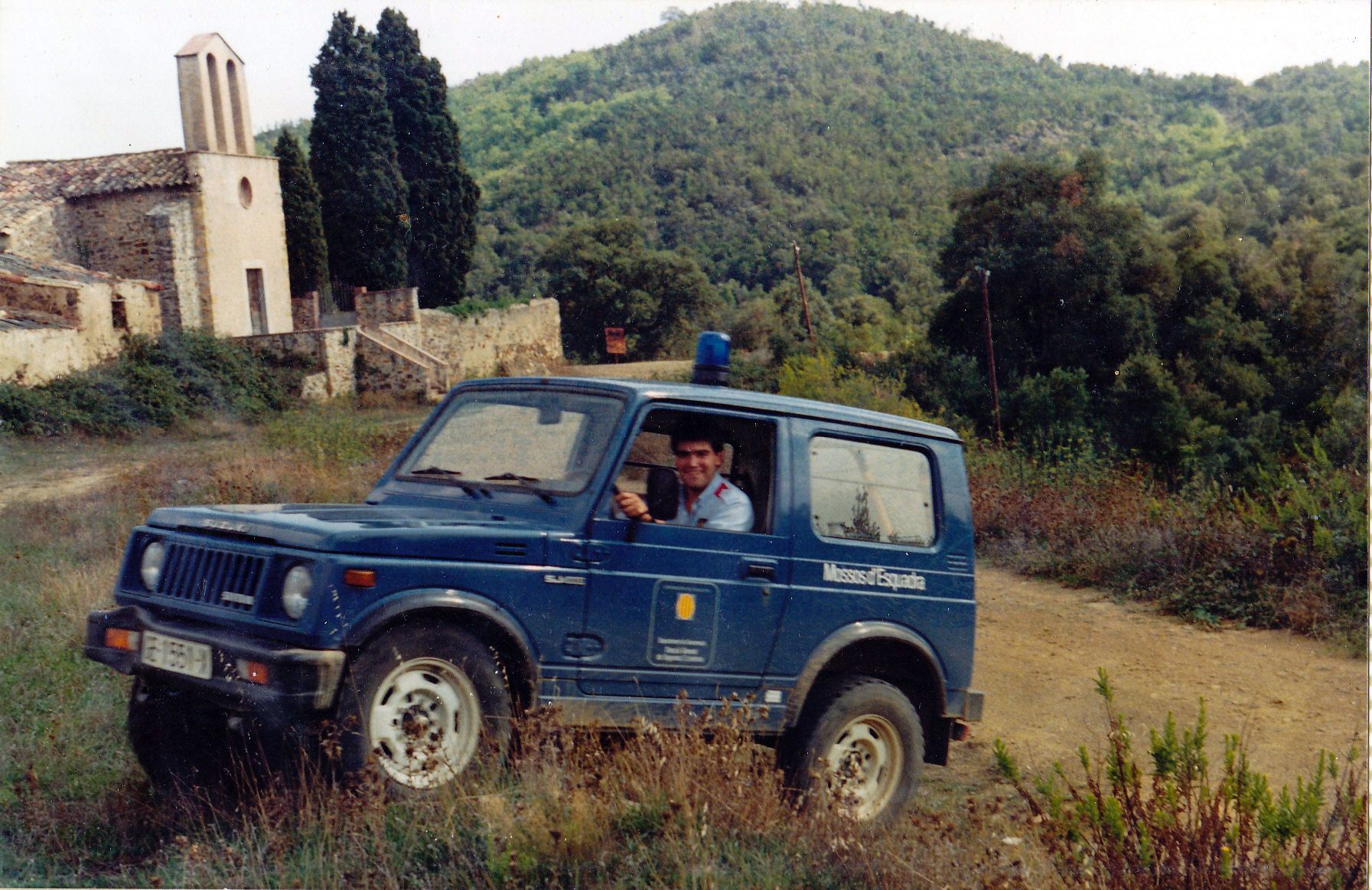 Patrulles rurals dels Mossos d'Esquadra a Vidreres l'estiu del 1986