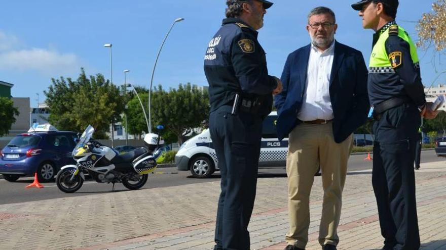 Controles policiales en los pasos de cebra de Castellón para evitar atropellos