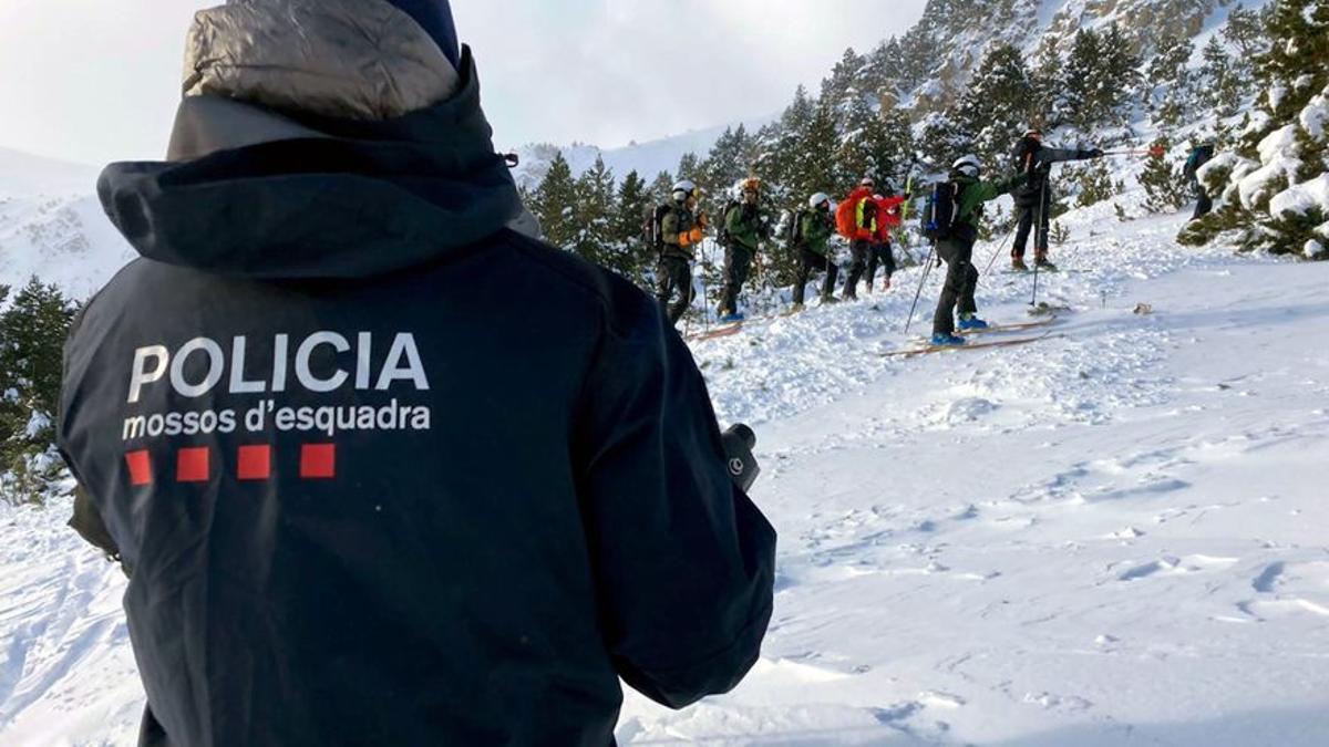 Dispositivo de búsqueda del excursionista en Girona.