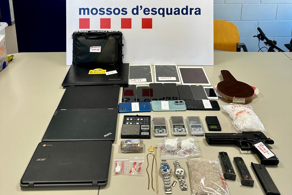Material confiscat pels Mossos d'Esquadra de Palafrugell