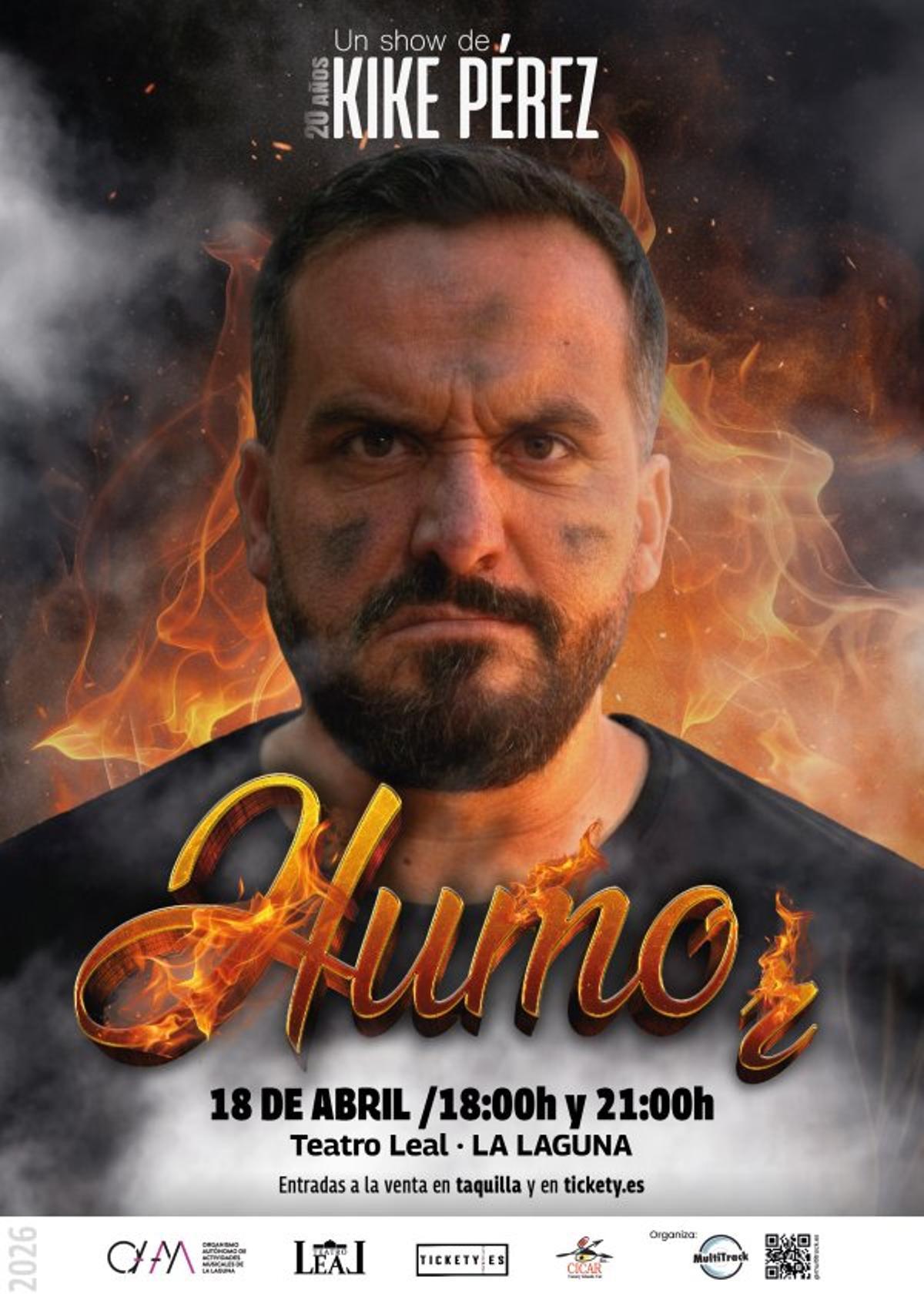 Cartel del espectáculo de Kike Pérez.