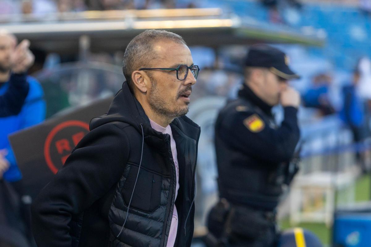 Beto Company durante el partido entre Hércules y Marbella.