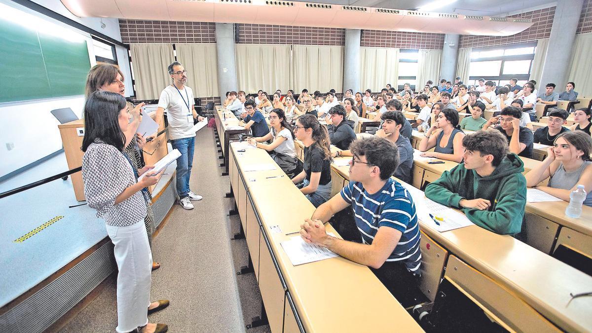 Examen de la selectividad, en una imagen de archivo.