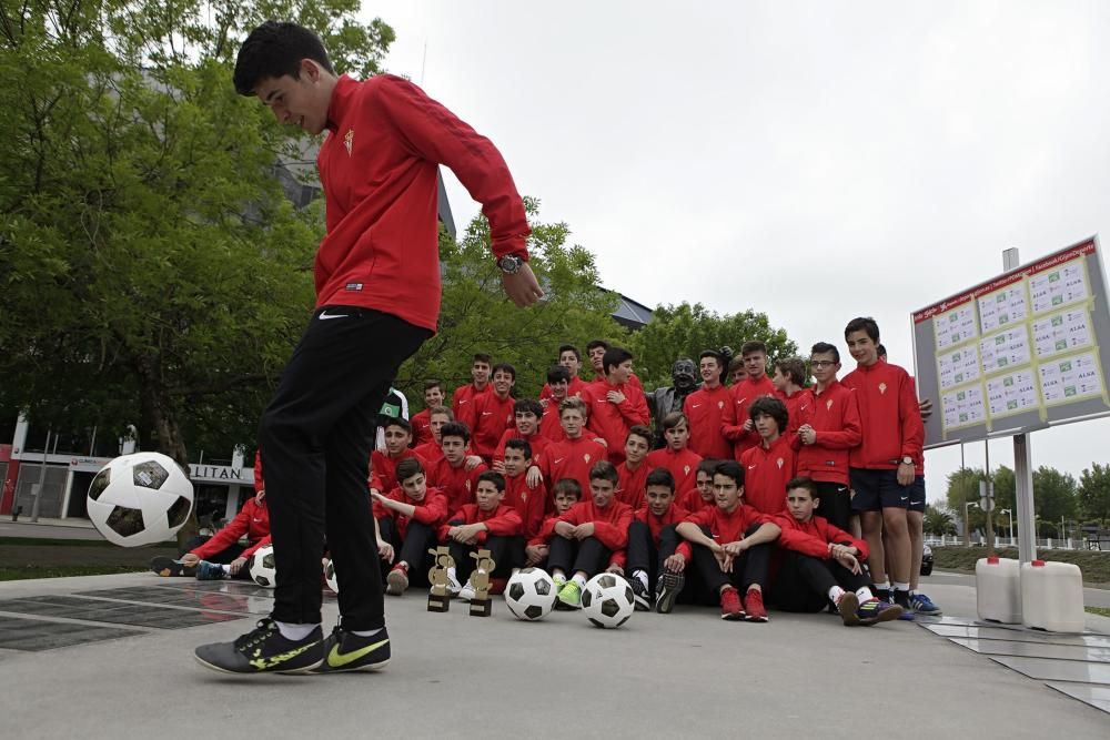 Fase gijonesa del concurso de toques de balón que lleva el nombre de Preciado