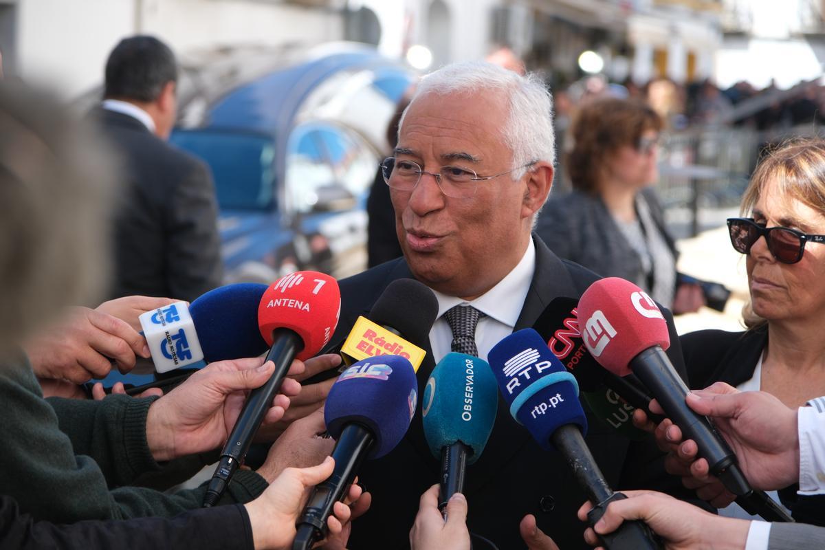 Antonio Costa, primer ministro de Portugal, este martes en Campomayor.