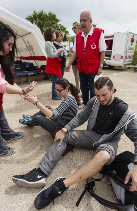 Simulacro de Cruz Roja en Castelló