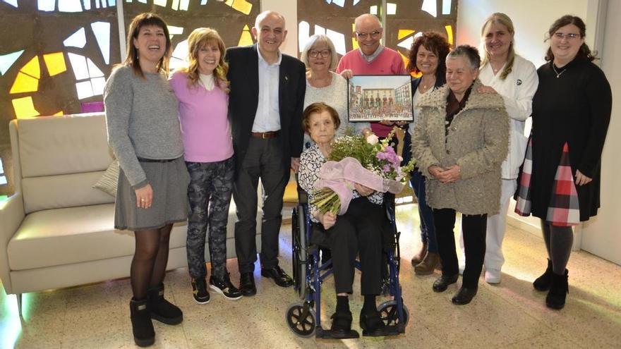 Homenatge a Manresa a la centenària Margarita Torner Salada