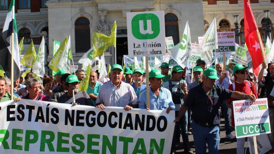 Grupo de concentrados ante el Ministerio de Agricultura