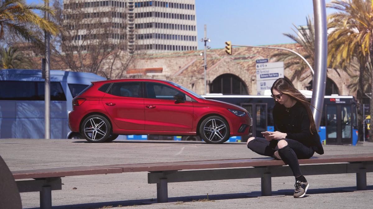 Simulación de alquiler de coche compartido de Seat.