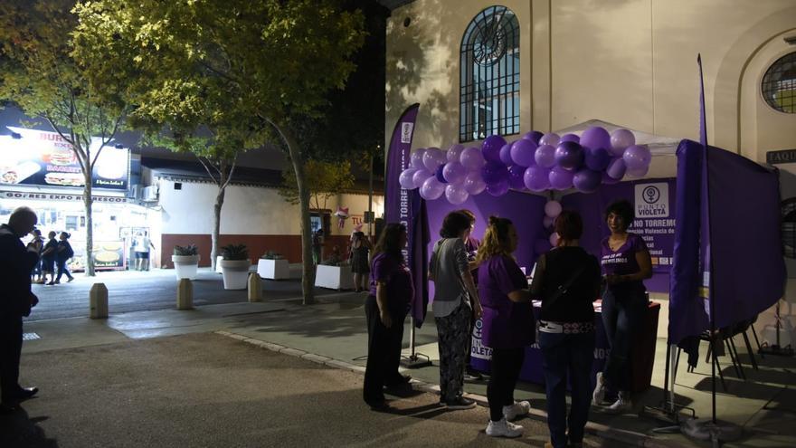 Punto violeta en Torremolinos.