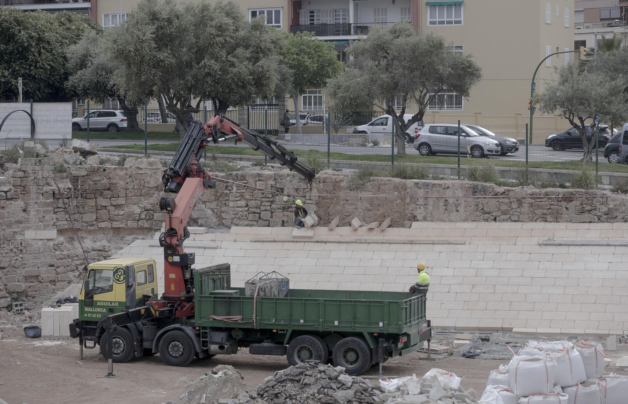 El foso del Baluard del Príncep toma forma como nuevo espacio público