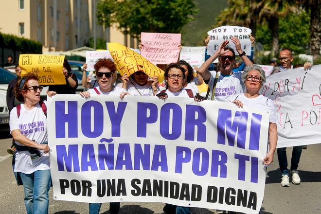 Mira aquí todas las fotos de la manifestación de los pacientes del Hospital de Ibiza