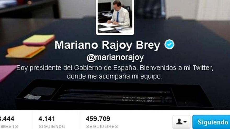 Mariano Rajoy es el político español con más seguidores en Twitter