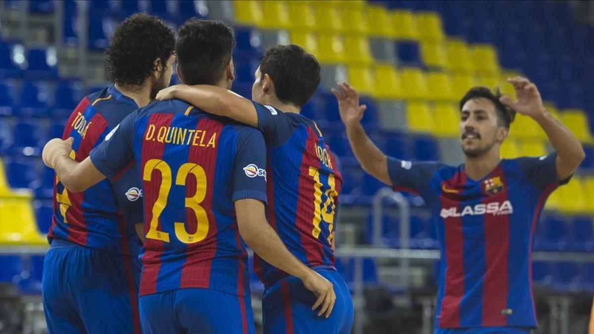 El FC Barcelona Lassa ya hace piña tras la grave lesión de Rómulo