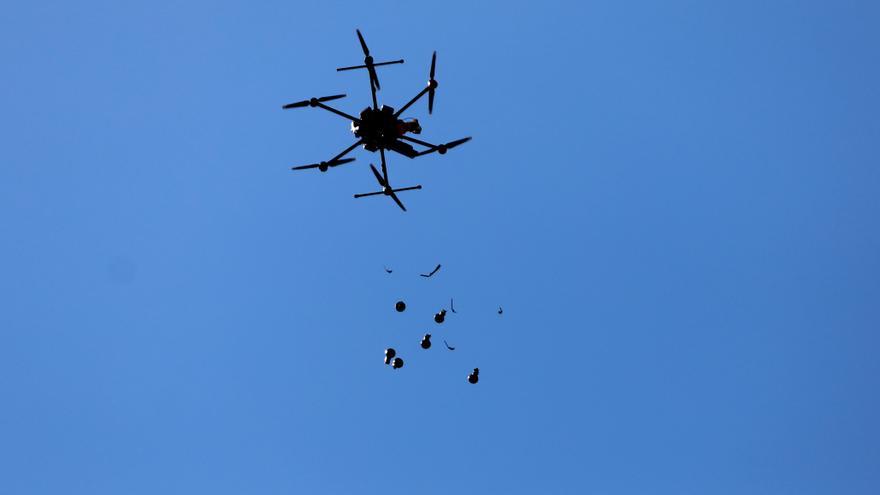 Un dron militar, en una fotografía de archivo.