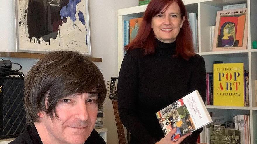 Jaume Massaguer, director del Book Music Festival, y Cristina de Fortuny, coordinadora del certamen.