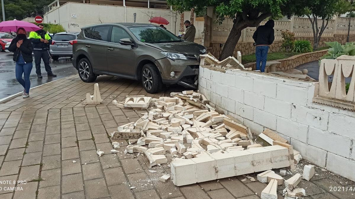 Imagen del accidente en el Cabo de las Huertas.