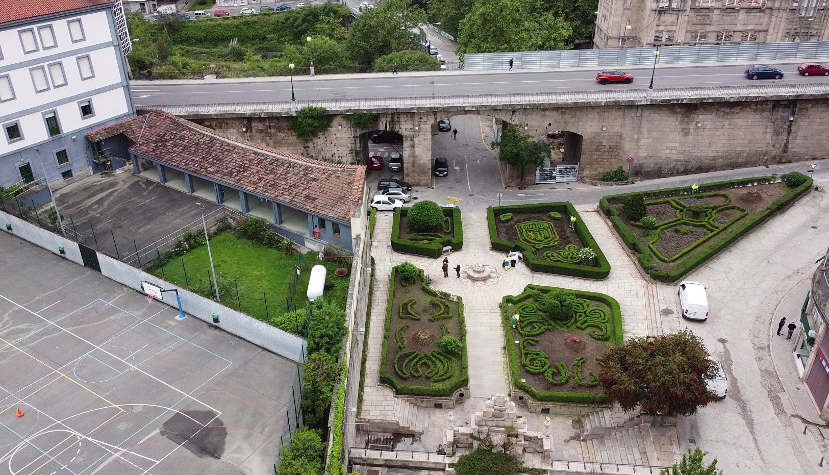 El Casco Viejo de Ourense languidece a vista de pájaro