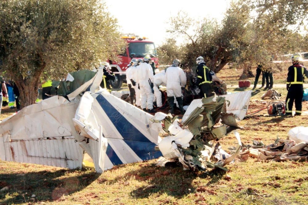 Accident d''avioneta mortal a Madrid