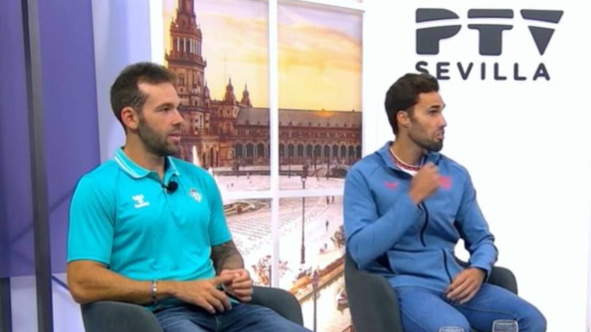 Javi García y Jaime Canalejo, en la previa