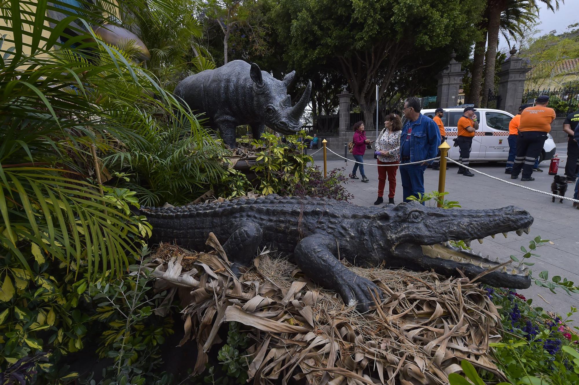 Arucas vive una semana dedicada a la música, la jardinería y la piedra de cantería