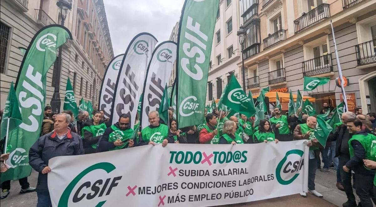 Manifestación funcionarios CSIF