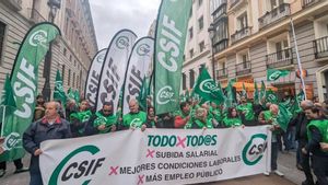 Manifestación funcionarios CSIF