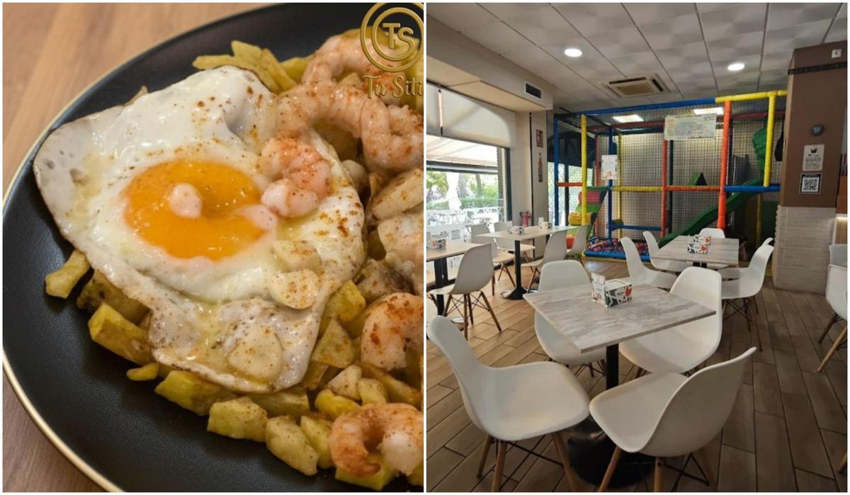 "Se nota el cariño al cocinar": el restaurante de Málaga que enamora a las familias gracias a su menú de 10 euros y su parque de bolas