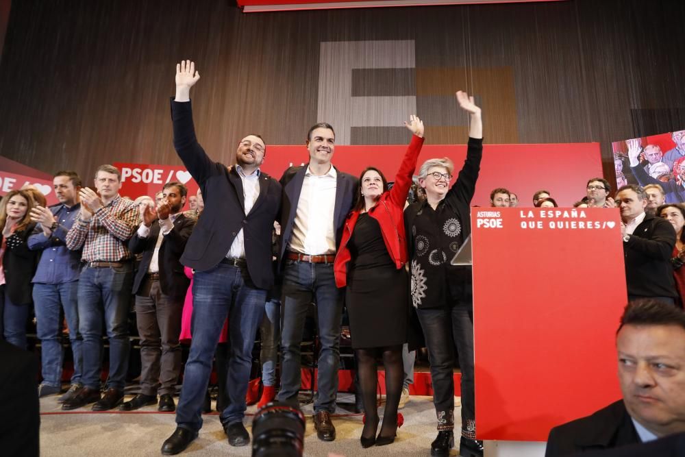 Mitín de Pedro Sánchez en Gijón