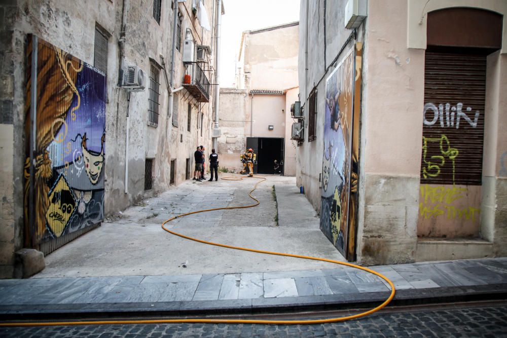 Incendio en el Teatro Principal de Alcoy.