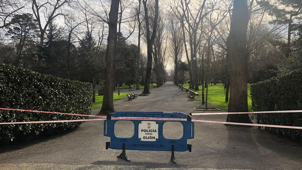 Parque cerrado en Gijón