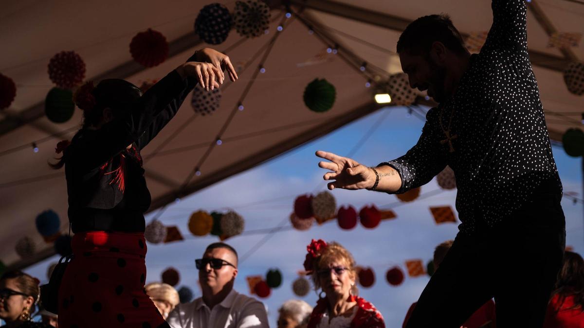 Una imagen tomada en la edición del año pasado de la Feria de Abril de La Laguna.