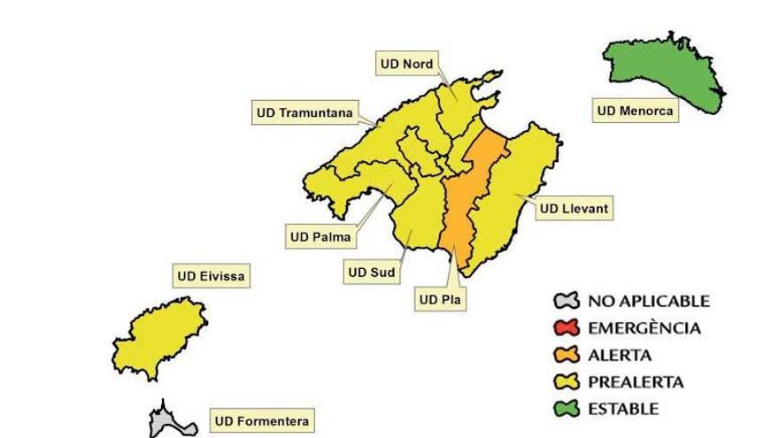 Diez municipios de Mallorca entran en situación de alerta por la sequía