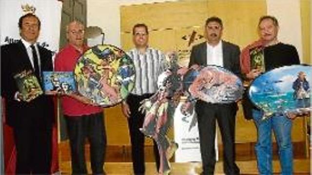 D'esquerra a dreta, Torrent, Martín, Cordón, Vilert i López.