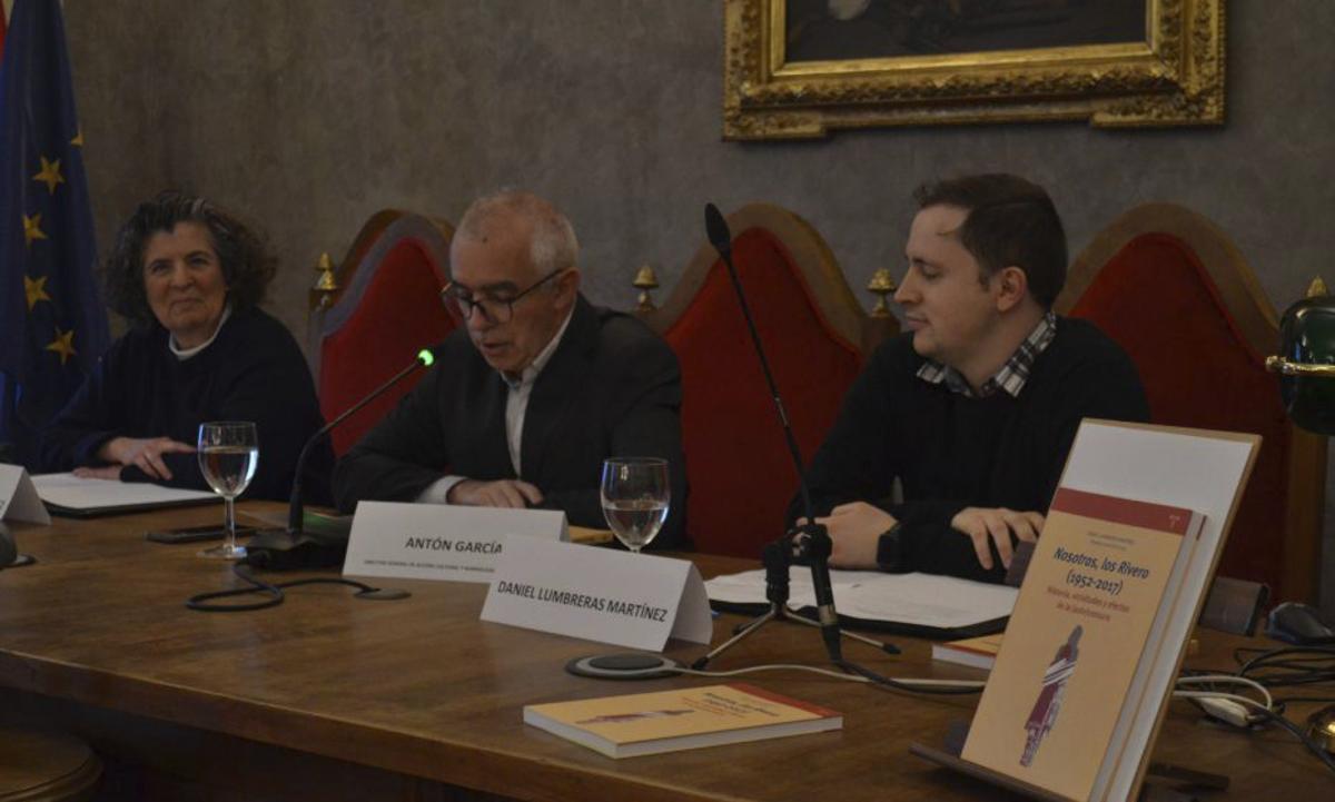 Por la izquierda, Concha de la Hoz, Antón García y Daniel Lumbreras.  | GUILLERMO GARCÍA